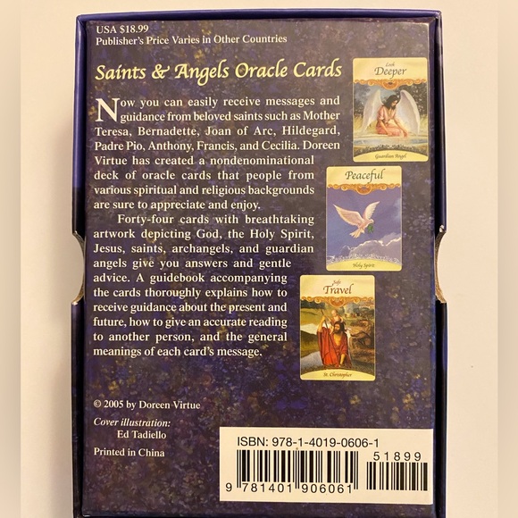 Doreen Virtue Saints & Angels Oracle Cards November 1, 2005 Hay House Publishing - Picture 4 of 4